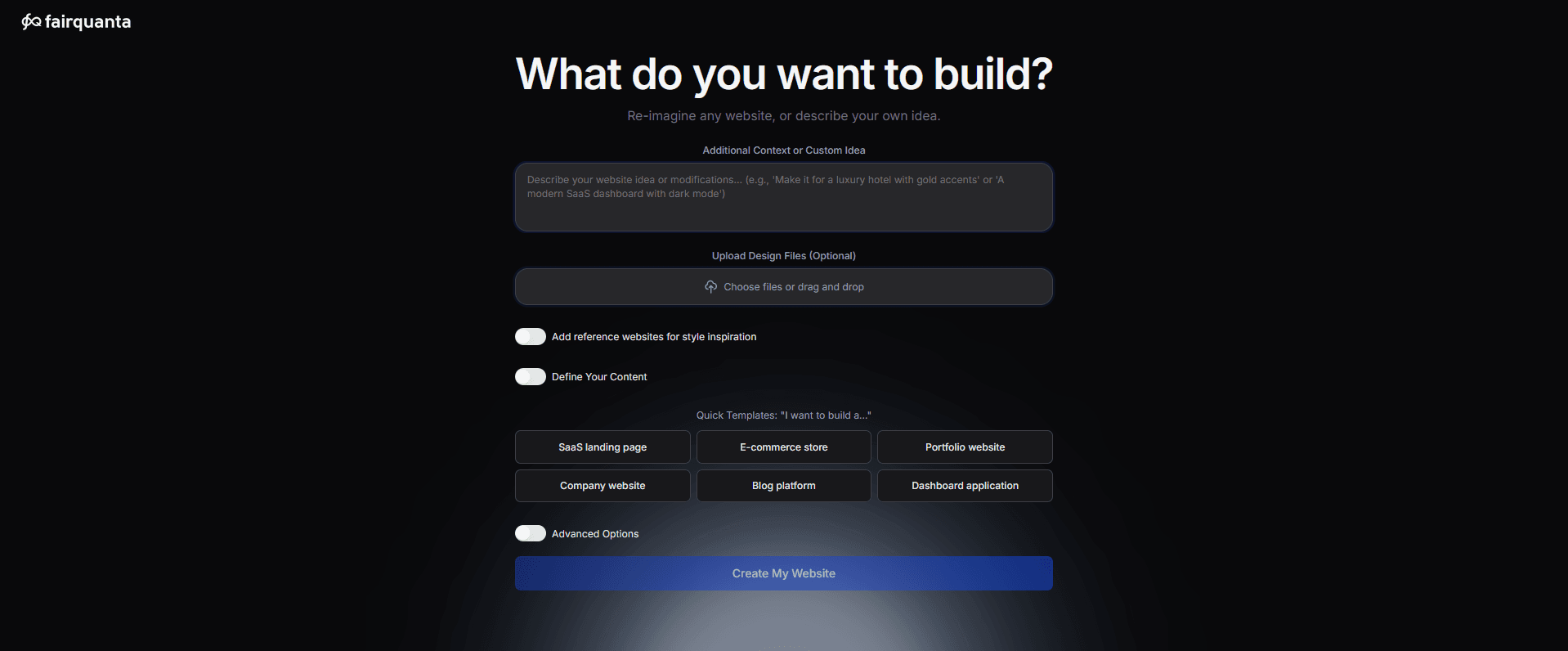 AI-Powered Website Generation Platform